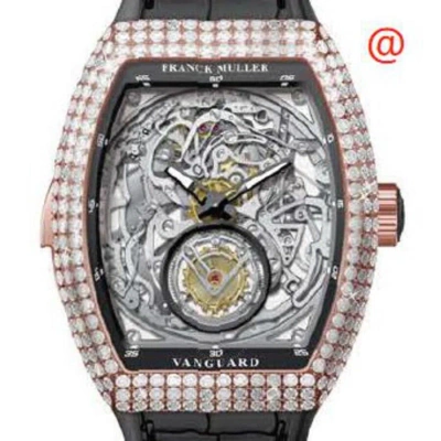 Franck Muller Vanguard Hand Wind Diamond Silver Dial Men's Watch V50lrmtsqtd(5nnr) In Multi