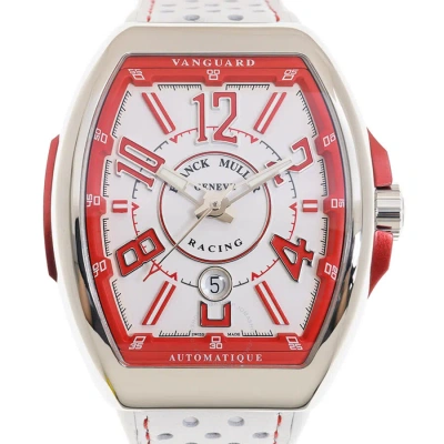 Franck Muller Vanguard Racing Automatic White Dial Men's Watch V45scdtrcgacer(blcblcrge) In Red