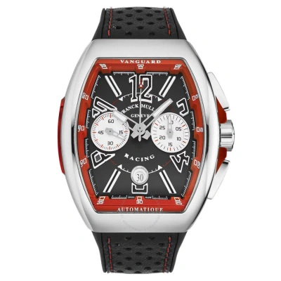 Franck Muller Vanguard Racing Chronograph Automatic Black Dial Men's Watch 45ccblkred