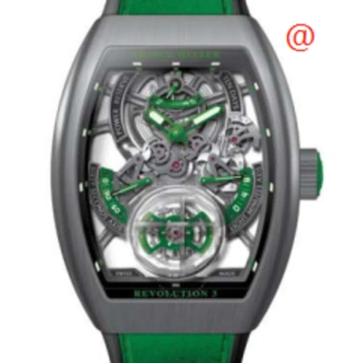Franck Muller Vanguard Revolution 3 Automatic Men's Watch V50rev3prsqtttbrve(nrlumve) In Green