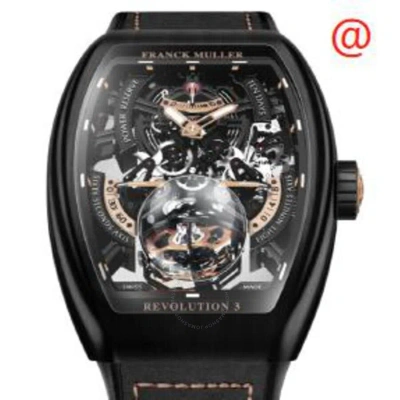 Franck Muller Vanguard Revolution 3 Hand Wind Black Dial Men's Watch V50rev3prsqtnrbr(tt5n)