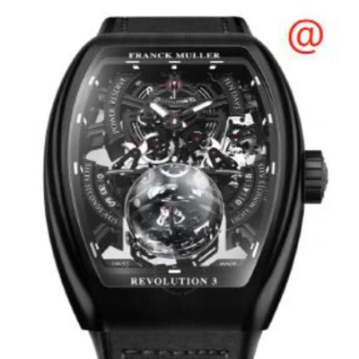 Franck Muller Vanguard Revolution 3 Hand Wind Black Dial Men's Watch V50rev3prsqtnrbr(ttnr)