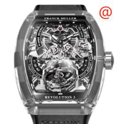 Franck Muller Vanguard Revolution 3 Hand Wind Black Dial Men's Watch V50rev3prsqtnr(saph)