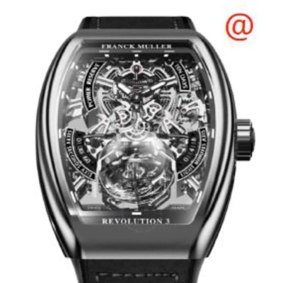 Franck Muller Vanguard Revolution 3 Hand Wind Men's Watch V50rev3prsqtbr(ttnr) In Black