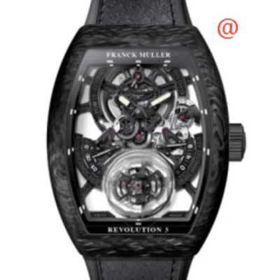 Franck Muller Vanguard Revolution 3 Hand Wind Men's Watch V50rev3prsqtcarbonnr(nrlumblc) In Black