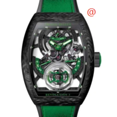 Franck Muller Vanguard Revolution 3 Hand Wind Men's Watch V50rev3prsqtcarbonve(nrlumve) In Multi