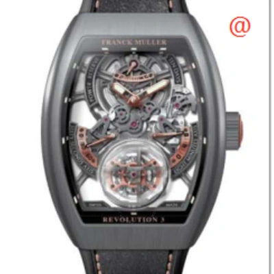 Franck Muller Vanguard Revolution 3 Hand Wind Men's Watch V50rev3prsqtttbr5n(nrlum5n) In Gray