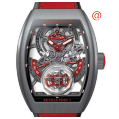Franck Muller Vanguard Revolution 3 Hand Wind Men's Watch V50rev3prsqtttbrer(nrlumrge) In Red
