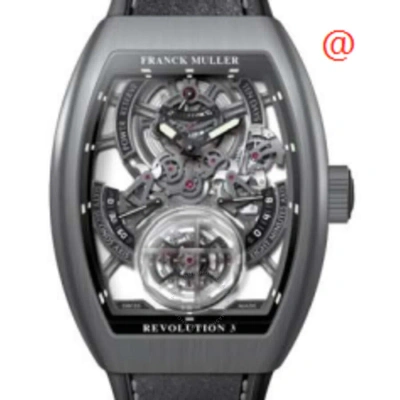 Franck Muller Vanguard Revolution 3 Hand Wind Men's Watch V50rev3prsqtttbrnr(nrlumblc) In Black