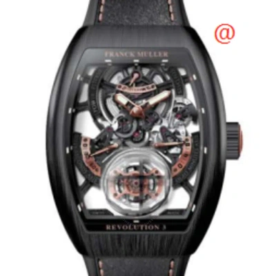 Franck Muller Vanguard Revolution 3 Hand Wind Men's Watch V50rev3prsqtttnrbr5n(nrlum5n) In Black
