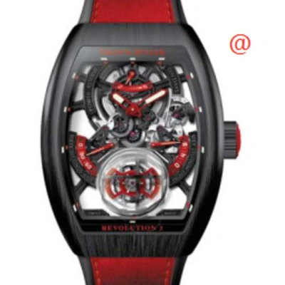 Franck Muller Vanguard Revolution 3 Hand Wind Men's Watch V50rev3prsqtttnrbrer(nrlumrge) In Black