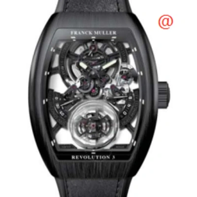 Franck Muller Vanguard Revolution 3 Hand Wind Men's Watch V50rev3prsqtttnrbrnr(nrlumblc) In Black