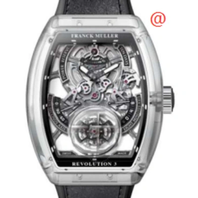 Franck Muller Vanguard Revolution 3 Skeleton Hand Wind Men's Watch V50rev3prsqtacnrsaph(nrlumblc) In Black
