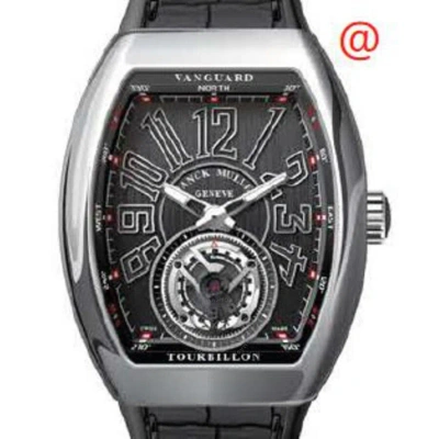Franck Muller Vanguard Tourbillon Hand Wind Black Dial Men's Watch V41tacnr(nrnrac) In Neutral