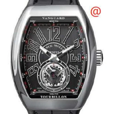 Franck Muller Vanguard Tourbillon Hand Wind Black Dial Men's Watch V45tacnr(nrnrac) In Gray