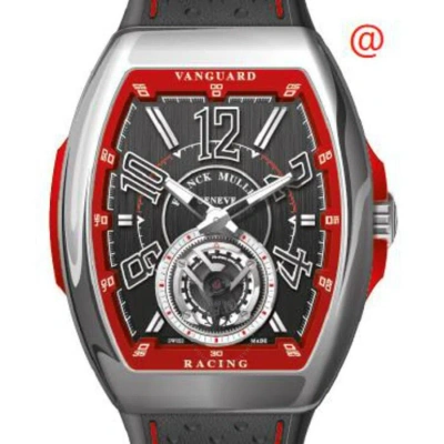 Franck Muller Vanguard Tourbillon Hand Wind Black Dial Men's Watch V45trcgacer(nrnrblc) In Red
