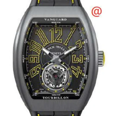Franck Muller Vanguard Tourbillon Hand Wind Black Dial Men's Watch V45tttbrja(nrnrrge) In Gray