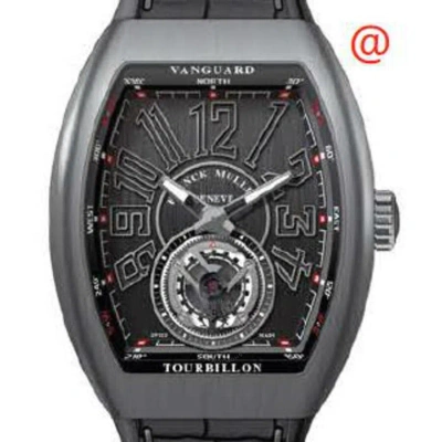 Franck Muller Vanguard Tourbillon Hand Wind Black Dial Men's Watch V45tttbrnr(nrnrttbr) In Gray