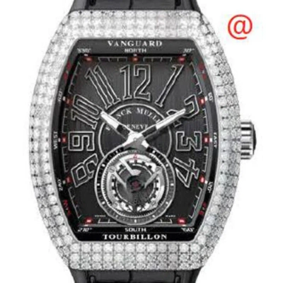 Franck Muller Vanguard Tourbillon Hand Wind Diamond Black Dial Men's Watch V45tdacnr(nrnrac)