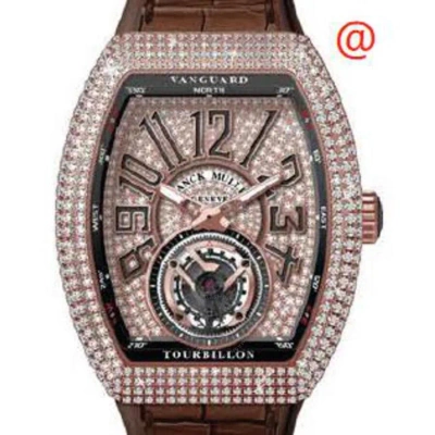Franck Muller Vanguard Tourbillon Hand Wind Diamond Gold Dial Men's Watch V41tdcd5nnr(diamnr5n)