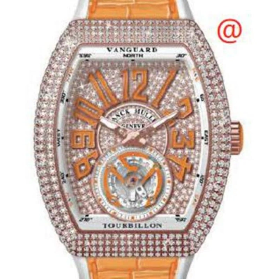 Franck Muller Vanguard Tourbillon Hand Wind Diamond Gold Dial Men's Watch V41tdcd5nor(diamor5n)