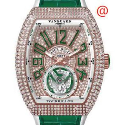 Franck Muller Vanguard Tourbillon Hand Wind Diamond Gold Dial Men's Watch V41tdcd5nvr(diamvr5n) In Multi