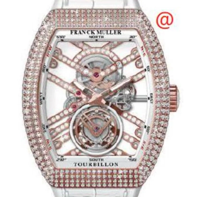 Franck Muller Vanguard Tourbillon Hand Wind Diamond Men's Watch V45tsqtdmvtd5nbc(blcnrrge) In Gold