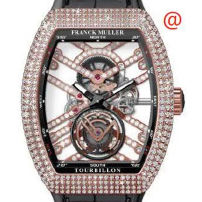 Franck Muller Vanguard Tourbillon Hand Wind Diamond Men's Watch V45tsqtdmvtd5nnr(nrblcrge) In Multi