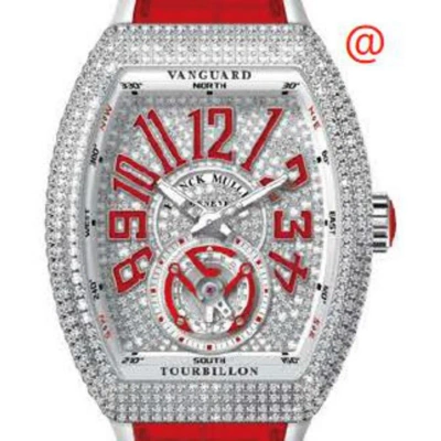 Franck Muller Vanguard Tourbillon Hand Wind Diamond Red Dial Men's Watch V45tdcdacrg(diamrgeac)