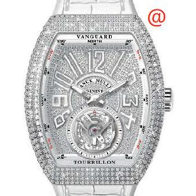 Franck Muller Vanguard Tourbillon Hand Wind Diamond Silver Dial Men's Watch V41tdcdacbc(diamblcac) In White