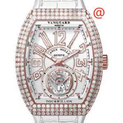 Franck Muller Vanguard Tourbillon Hand Wind Diamond White Dial Men's Watch V41td5nbc(blcblc5n) In Gray