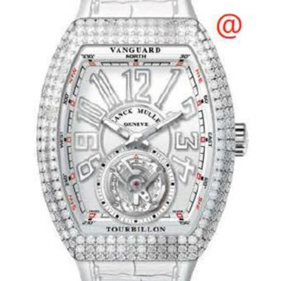 Franck Muller Vanguard Tourbillon Hand Wind Diamond White Dial Men's Watch V41tdacbc(blcblcac)