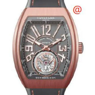 Franck Muller Vanguard Tourbillon Hand Wind Grey Dial Men's Watch V41t5nbrtt(ttblc5nbr) In Gray