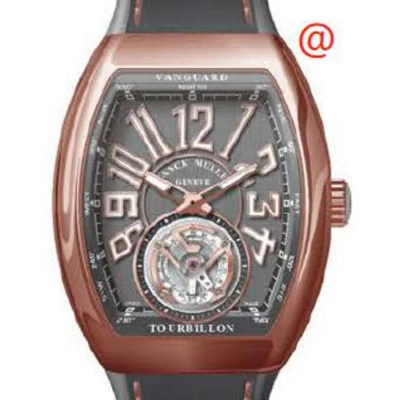 Franck Muller Vanguard Tourbillon Hand Wind Grey Dial Men's Watch V41t5ntt(ttblc5n) In Brown