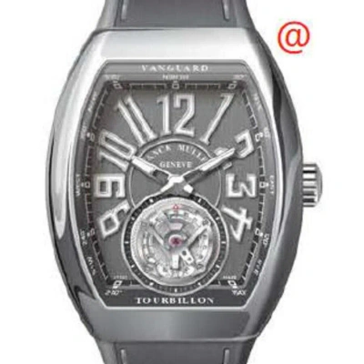Franck Muller Vanguard Tourbillon Hand Wind Grey Dial Men's Watch V41tactt(ttblcac) In Gray