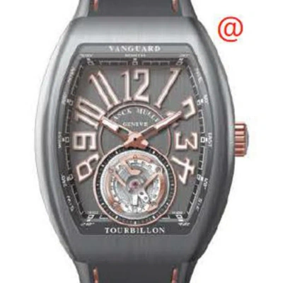Franck Muller Vanguard Tourbillon Hand Wind Grey Dial Men's Watch V41tttbrstgbr(ttblc5nbr) In Gray