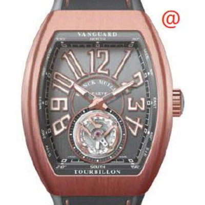 Franck Muller Vanguard Tourbillon Hand Wind Grey Dial Men's Watch V45t5nbrtt(ttblc5nbr) In Gray