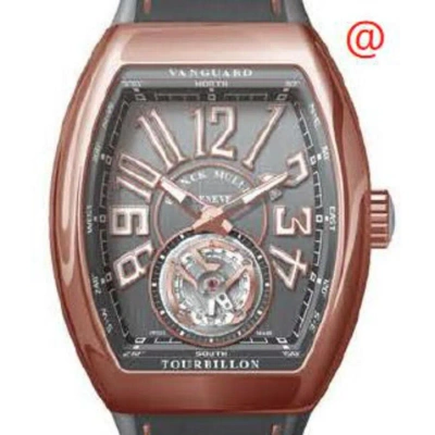 Franck Muller Vanguard Tourbillon Hand Wind Grey Dial Men's Watch V45t5ntt(ttblc5n) In Brown