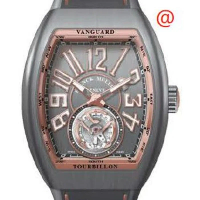 Franck Muller Vanguard Tourbillon Hand Wind Grey Dial Men's Watch V45tttbr5n(ttblc5n) In Gray