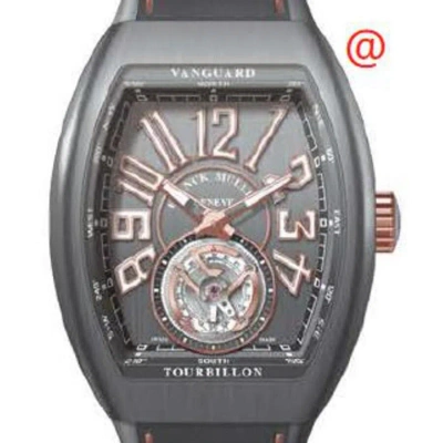 Franck Muller Vanguard Tourbillon Hand Wind Grey Dial Men's Watch V45tttbrstg(ttblc5n) In Black