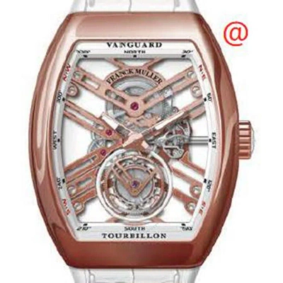 Franck Muller Vanguard Tourbillon Hand Wind Men's Watch V45tsqt5nbc(blcnrrge) In Brown