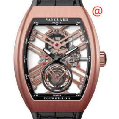 Franck Muller Vanguard Tourbillon Hand Wind Men's Watch V45tsqt5nbrnr(nrblcrge) In Black
