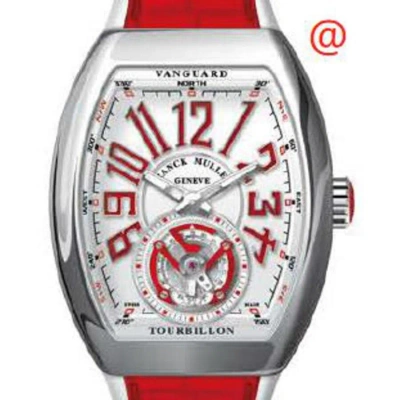Franck Muller Vanguard Tourbillon Hand Wind White Dial Men's Watch V41tacrg(nrrgeac) In Red