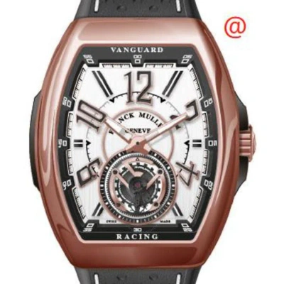 Franck Muller Vanguard Tourbillon Hand Wind White Dial Men's Watch V45trcg5nnr(nrnr5n) In Pink