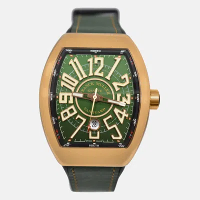 Pre-owned Franck Muller Vanguard V 45 Sc Dt Cir Bronze & Green Men's Automatic 44 Mm