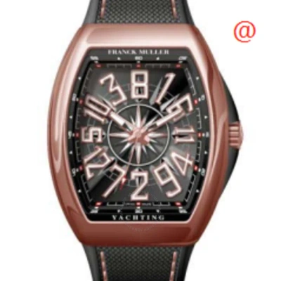 Franck Muller Vanguard Yachting Automatic Black Dial Men's Watch V41chyachting5nnr(nrblc5n) In Burgundy