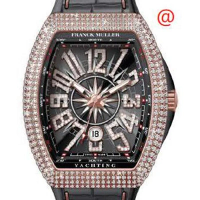 Franck Muller Vanguard Yachting Automatic Diamond Black Dial Men's Watch V45scdtdnbrcdyachting5nnr(n In Gold