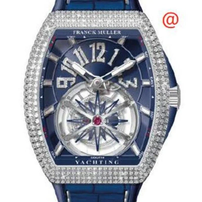 Franck Muller Vanguard Yachting Automatic Diamond Blue Dial Men's Watch V50ltgrcsdnbrcdyachting(acbl