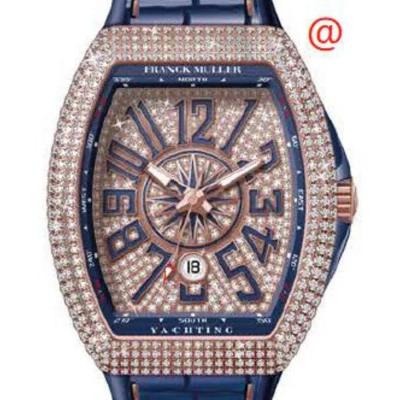 Franck Muller Vanguard Yachting Automatic Diamond Rose Gold Dial Men's Watch V45scdtdcdyachting5nbl( In Blue