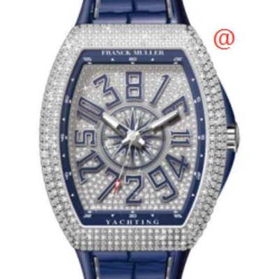 Franck Muller Vanguard Yachting Automatic Diamond Silver Dial Men's Watch V45chdcdyachtingacbl(diamb In Blue